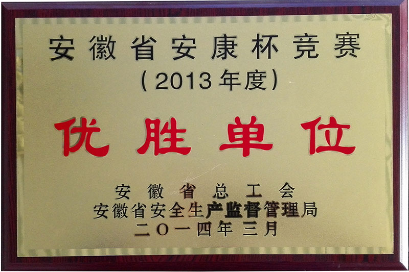2013年安康竞赛优胜单位